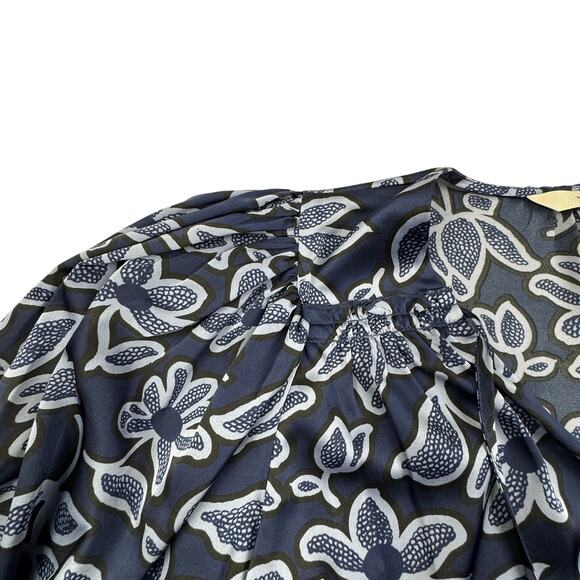 Rebecca Taylor Vera Fleur Classy Chic Tie Front Blouse Women's Size Small - Picture 4 of 10